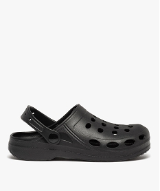 GEMO Sabots souples femme unis à perforations noir standard