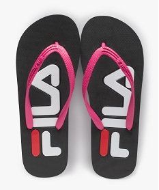 tongs femme a semelle imprimee logo - fila troy noirC076501_4