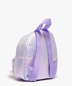 sac a dos fille en matiere scintillante avec motif cour roseC078601_2