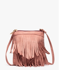 sac fille a franges toucher velours rose sacs et cartablesC079301_1