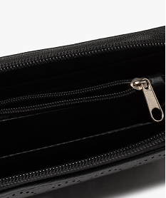 portefeuille femme zippe avec motif ajoure noir porte-monnaie et portefeuillesC084001_3