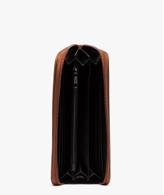 portefeuille femme zippe avec motif ajoure orange porte-monnaie et portefeuillesC084101_3
