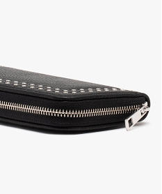 portefeuille femme grand format avec clous metalliques noir porte-monnaie et portefeuillesC085101_3
