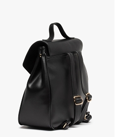 sac a dos femme a effet tisse et volume ajustable noir sacs a dos et sacs de voyageC086001_2