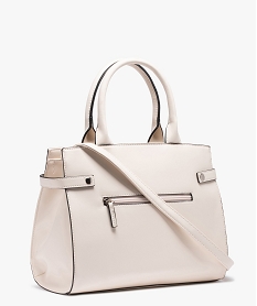 sac femme porte main structure rigide beige sacs a mainC087801_2