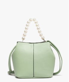 sac femme petit format avec anse en perles amovible vert sacs a mainC087901_1