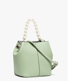 sac femme petit format avec anse en perles amovible vert sacs a mainC087901_2