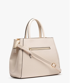 sac a main femme grand volume a motif fleuri beige sacs a mainC088301_2