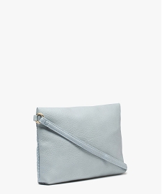 sac besace femme format pochette a motif texture bleu sacs bandouliereC091501_2