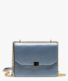 sac femme irise petit format avec anse en chaine bleu sacs bandouliereC093101_1