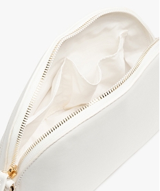 sac femme avec motifs ajoures sur lavant blanc sacs bandouliereC093601_3