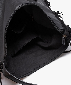 sac femme forme cabas avec franges sur les cotes noir sacs a mainC094601_3