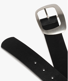 ceinture femme avec boucle en metal brosse noirC095601_2