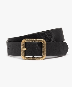 ceinture femme avec boucle en metal vieilli noirC095901_1