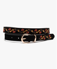 ceinture femme en velours noir brode noirC096801_1