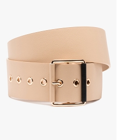 ceinture femme large a details dores beigeC097901_1