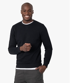 GEMO Sweat avec intérieur molletonné homme Noir