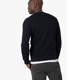 sweat homme avec interieur molletonne noir sweatsC099301_3