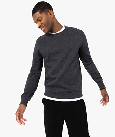 GEMO Sweat avec intérieur molletonné homme Gris