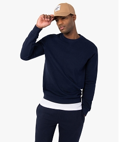 GEMO Sweat avec intérieur molletonné homme bleunavy