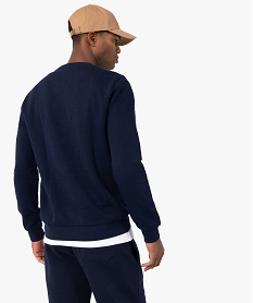 sweat homme avec interieur molletonne bleu sweatsC099501_3