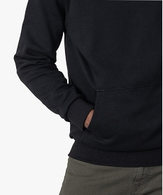 sweat homme a capuche interieur molletonne noir sweatsC099601_2