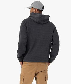 sweat a capuche interieur molletonne homme gris sweatsC099701_3