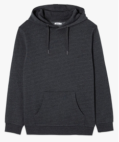 sweat a capuche interieur molletonne homme gris sweatsC099701_4