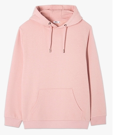 sweat a capuche interieur molletonne homme rose sweatsC099901_4