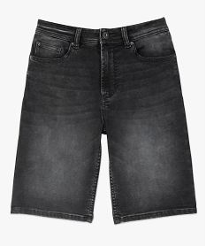 bermuda homme en jean delave noirC104101_4