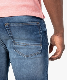 bermuda homme en jean delave gris shorts en jeanC104201_2
