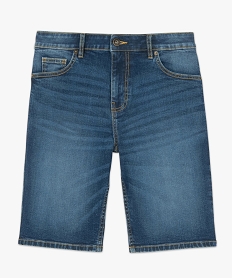 bermuda homme en jean gris shorts en jeanC104401_3