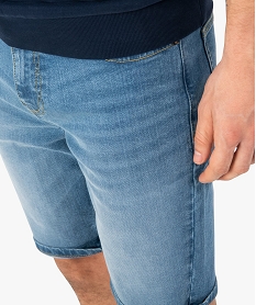 bermuda homme en jean bleuC104501_2