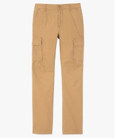 pantalon homme baggy avec bas ajustable beige pantalons de costumeC105001_4