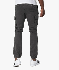 pantalon homme cargo coupe straight gris pantalons de costumeC105201_2