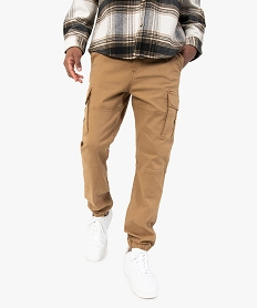 pantalon homme cargo coupe straight beigeC105301_1