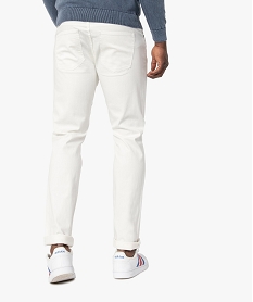 jean homme coupe straight legerement delave blanc pantalons de costumeC105701_3