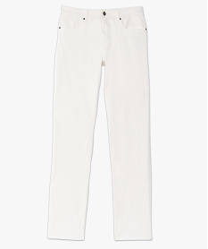 jean homme coupe straight legerement delave blanc pantalons de costumeC105701_4