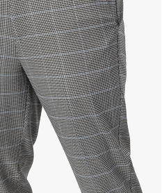 pantalon homme en toile a motif pied de poule imprime pantalons de costumeC106501_2