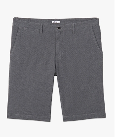 bermuda homme en toile de coton extensible gris shorts et bermudasC108601_4