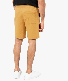 bermuda homme en coton stretch jauneC109601_3