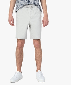 bermuda homme en coton stretch beigeC109701_1