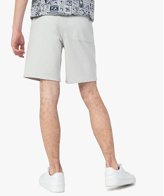 bermuda homme en coton stretch beige shorts et bermudasC109701_3