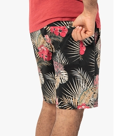 bermuda homme a motifs fleuris multicoloreC109901_2