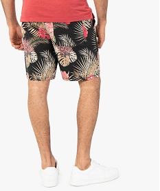 bermuda homme a motifs fleuris multicoloreC109901_3