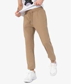 pantalon de jogging homme molletonne brunC113601_1