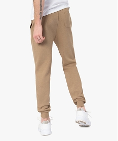 pantalon de jogging homme molletonne brunC113601_3