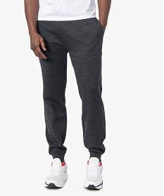 GEMO Pantalon de jogging molletonné homme Gris