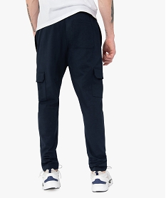 pantalon de jogging homme avec larges poches a rabat bleu pantalonsC113801_3