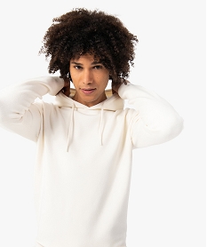 pull homme a capuche facon sweat beige pullsC120001_2